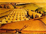 Grant Wood Young Com oil